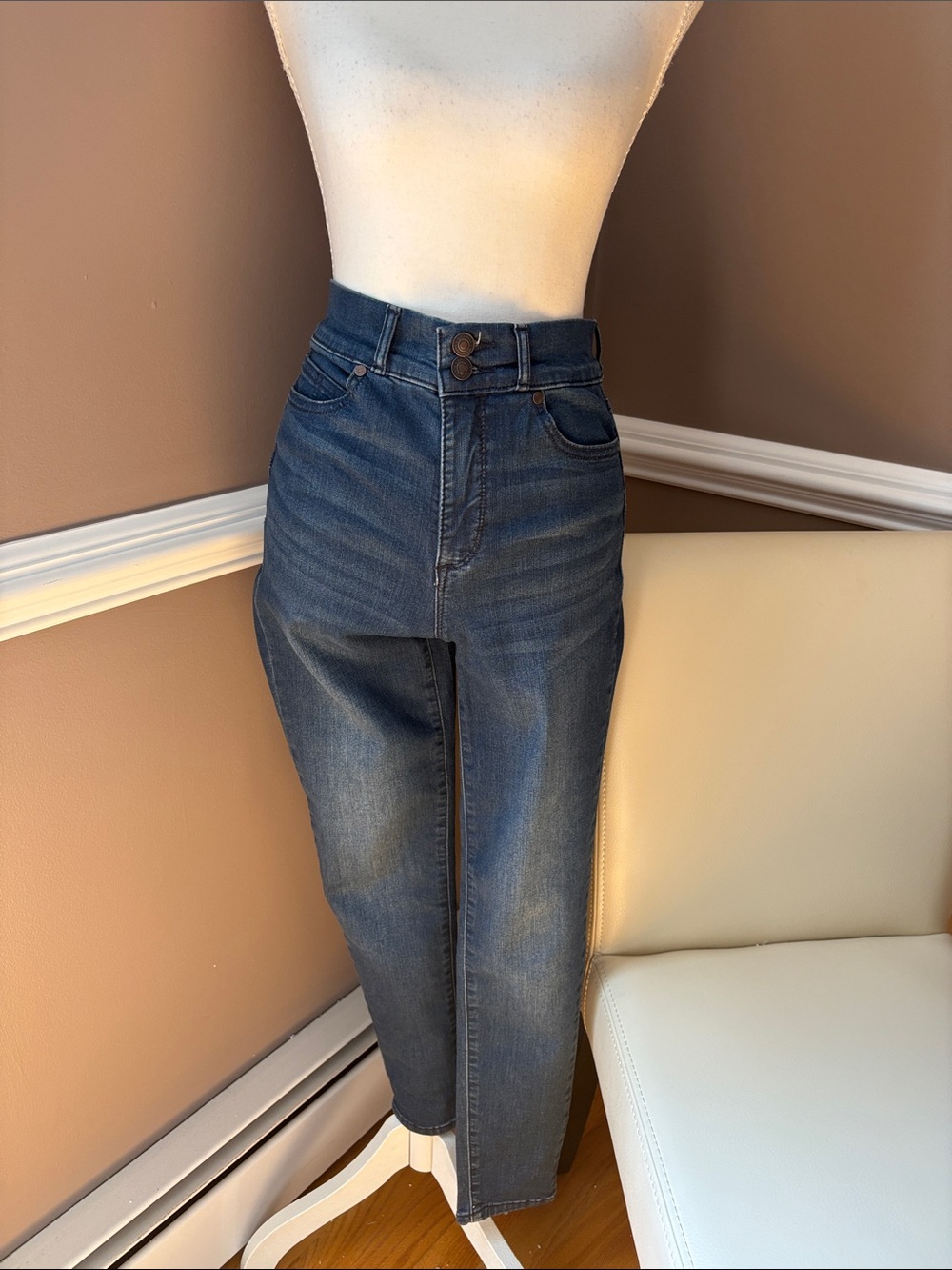 sofia by sofia vergara High-Rise Dark Blue Jeans